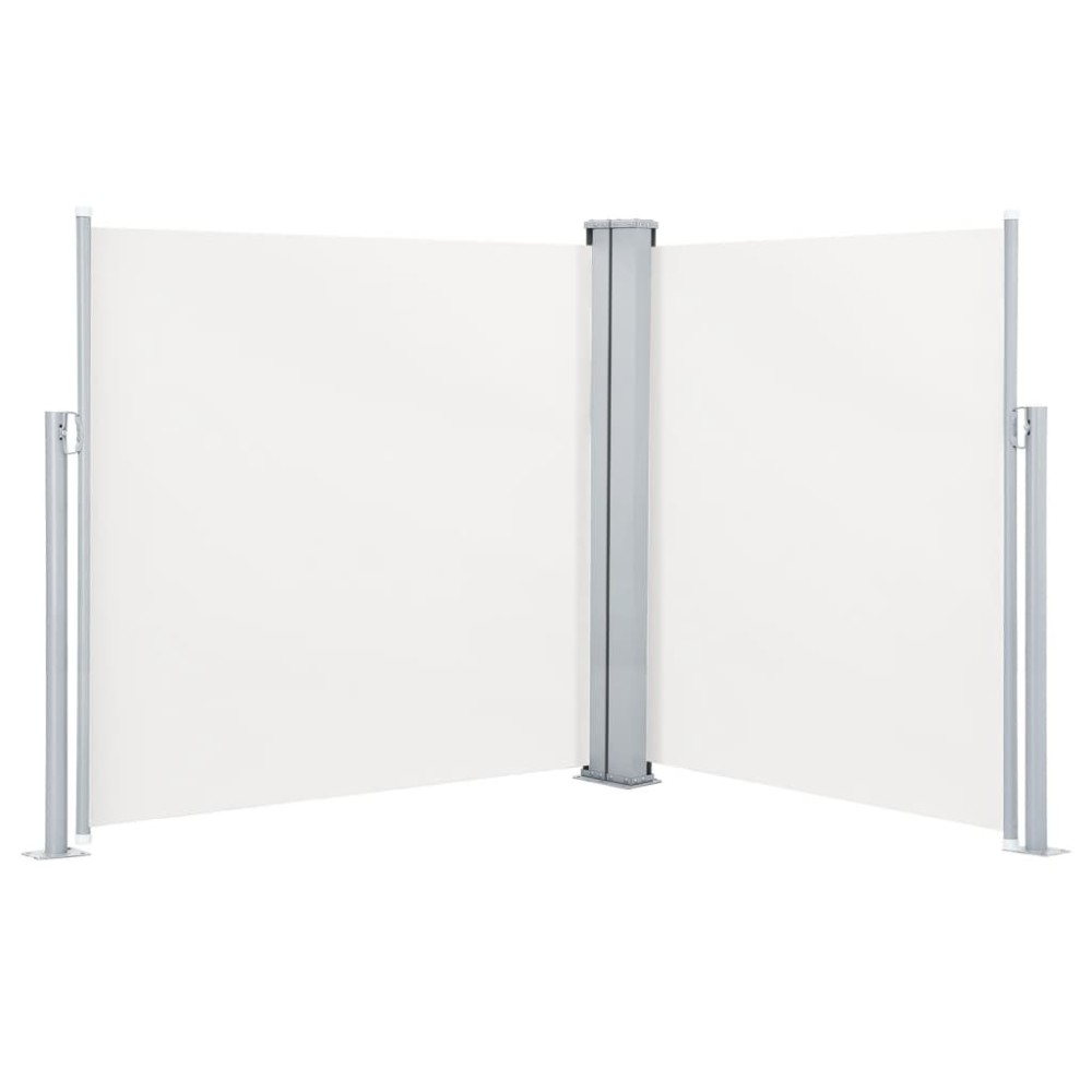 vidaXL Copertină laterală retractabilă, crem, 140 x 600 cm