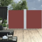 vidaXL Copertină laterală retractabilă, maro, 140 x 600 cm vidaXL Copertină laterală retractabilă, maro, 140 x 600 cm