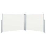 vidaXL Copertină laterală retractabilă, crem, 100 x 1000 cm