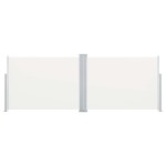 vidaXL Copertină laterală retractabilă, crem, 100 x 1000 cm