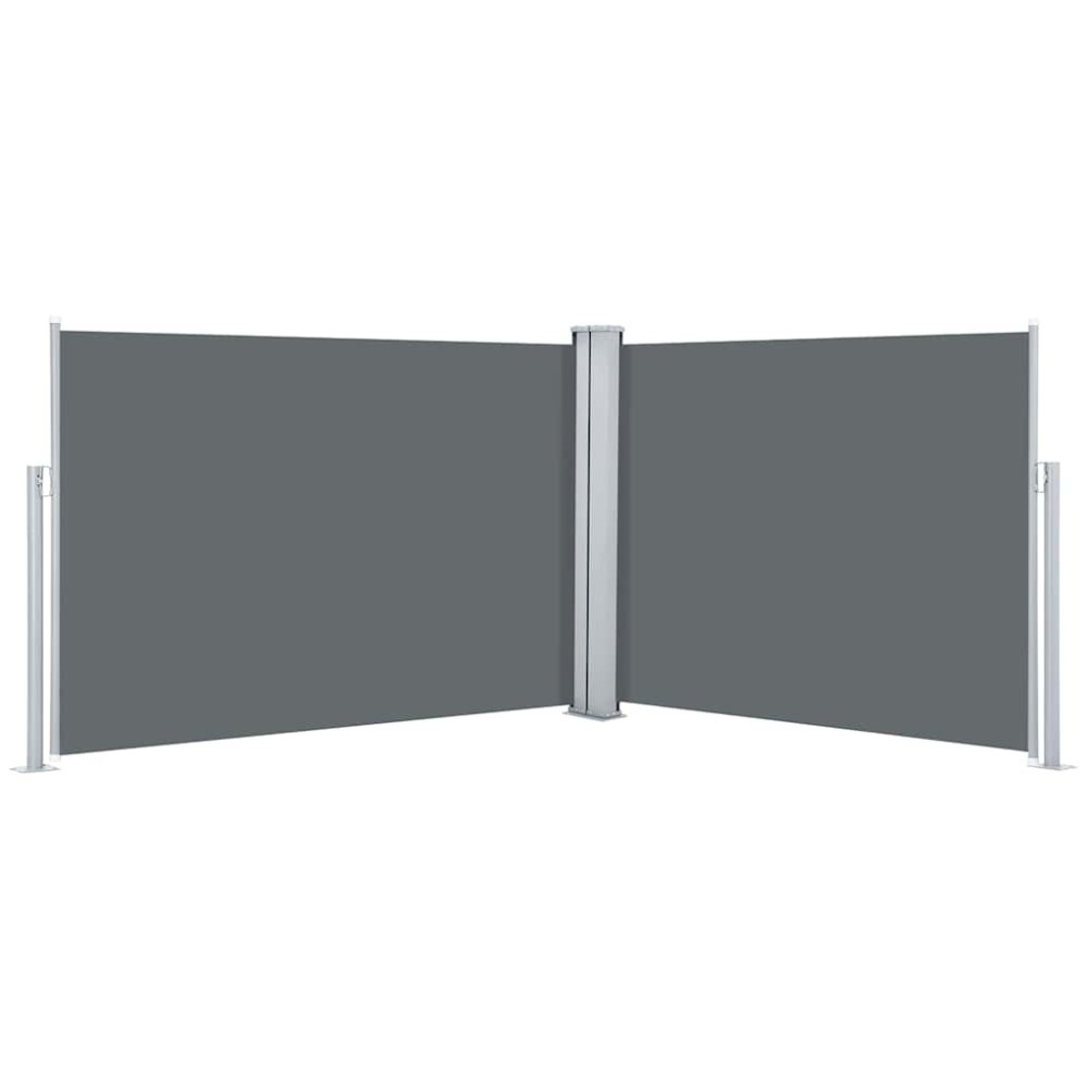 vidaXL Copertină laterală retractabilă, antracit, 100 x 1000 cm