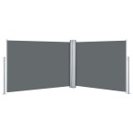 vidaXL Copertină laterală retractabilă, antracit, 100 x 1000 cm vidaXL Copertină laterală retractabilă, antracit, 100 x 1000 cm