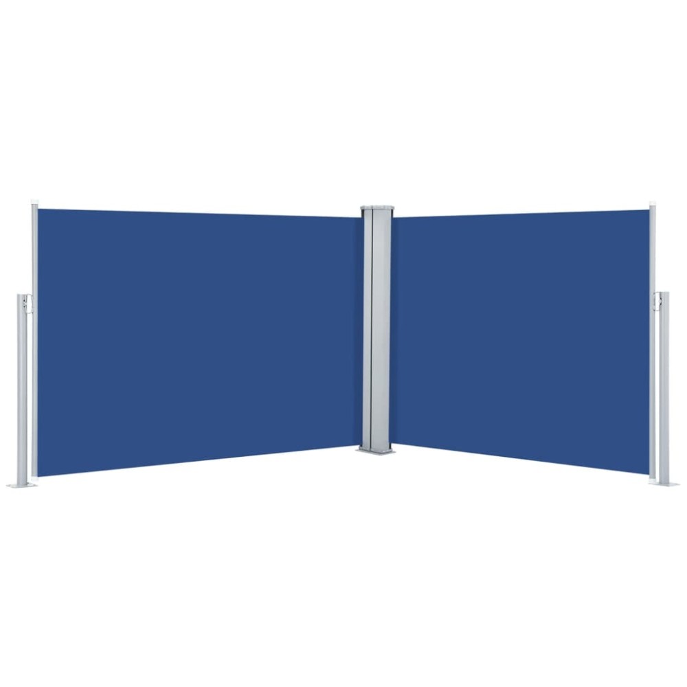 vidaXL Copertină laterală retractabilă, albastru, 100 x 1000 cm