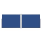 vidaXL Copertină laterală retractabilă, albastru, 100 x 1000 cm vidaXL Copertină laterală retractabilă, albastru, 100 x 1000 cm