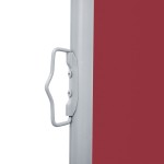 vidaXL Copertină laterală retractabilă, roșu, 100 x 1000 cm
