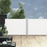 vidaXL Copertină laterală retractabilă, crem, 120 x 1000 cm vidaXL Copertină laterală retractabilă, crem, 120 x 1000 cm