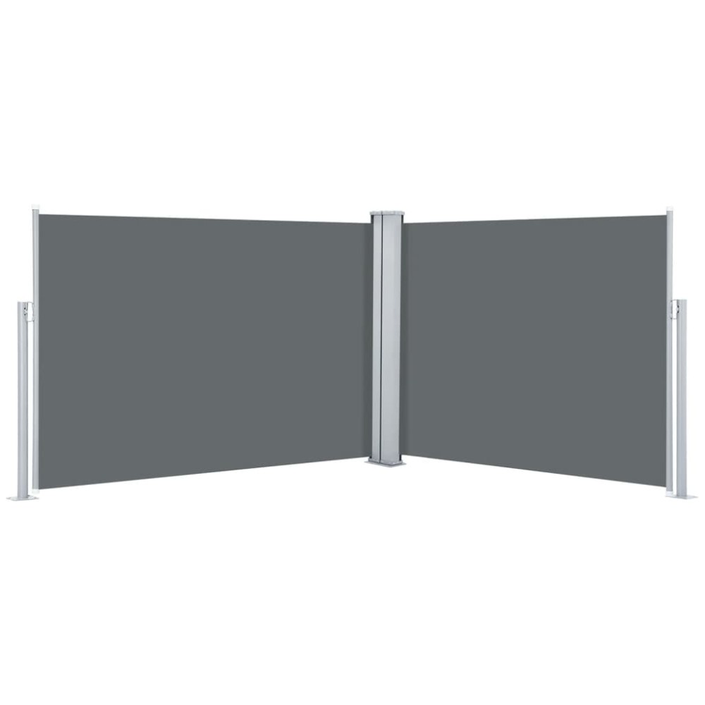 vidaXL Copertină laterală retractabilă, antracit, 120 x 1000 cm