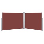 vidaXL Copertină laterală retractabilă, maro, 140 x 1000 cm vidaXL Copertină laterală retractabilă, maro, 140 x 1000 cm