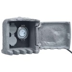 vidaXL Unitate priză de grădină 2 sloturi/temporizator gri polirășină vidaXL Unitate priză de grădină 2 sloturi/temporizator gri polirășină