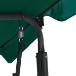 vidaXL Balansoar de grădină, verde, 170x110x153 cm, material textil vidaXL Balansoar de grădină, verde, 170x110x153 cm, material textil