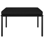 vidaXL Set mobilier de grădină cu perne, 8 piese, negru, PVC vidaXL Set mobilier de grădină cu perne, 8 piese, negru, PVC