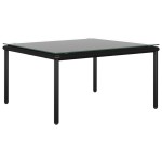 vidaXL Set mobilier de grădină cu perne, 8 piese, negru, PVC vidaXL Set mobilier de grădină cu perne, 8 piese, negru, PVC