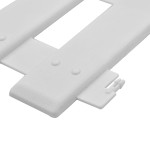 vidaXL Borduri de gazon, 25 buc., alb, 10 m, PP