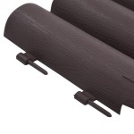 vidaXL Borduri de gazon, 36 buc., maro, 10 m, PP