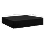 vidaXL Husă mobilier de grădină, 12 ocheți, 250 x 250 x 70 cm vidaXL Husă mobilier de grădină, 12 ocheți, 250 x 250 x 70 cm