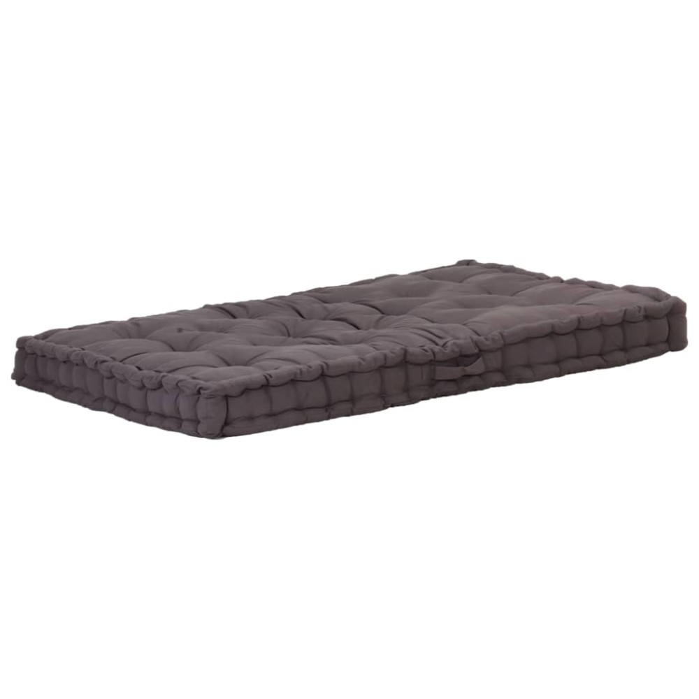 vidaXL Pernă podea canapea din paleți, 120x80x10, antracit, bumbac