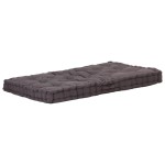 vidaXL Pernă podea canapea din paleți, 120x80x10, antracit, bumbac vidaXL Pernă podea canapea din paleți, 120x80x10, antracit, bumbac