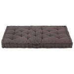 vidaXL Pernă podea canapea din paleți, 120x80x10, antracit, bumbac vidaXL Pernă podea canapea din paleți, 120x80x10, antracit, bumbac