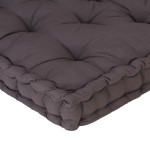 vidaXL Pernă podea canapea din paleți, 120x80x10, antracit, bumbac vidaXL Pernă podea canapea din paleți, 120x80x10, antracit, bumbac
