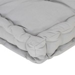 vidaXL Pernă podea canapea din paleți, gri, 120 x 40 x 7 cm, bumbac vidaXL Pernă podea canapea din paleți, gri, 120 x 40 x 7 cm, bumbac