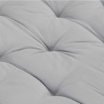 vidaXL Pernă podea canapea din paleți, gri, 120 x 40 x 7 cm, bumbac vidaXL Pernă podea canapea din paleți, gri, 120 x 40 x 7 cm, bumbac