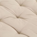 vidaXL Pernă podea canapea din paleți, bej, 120 x 80 x 10 cm, bumbac vidaXL Pernă podea canapea din paleți, bej, 120 x 80 x 10 cm, bumbac