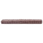 vidaXL Pernă podea canapea din paleți, gri taupe, 120x40x7 cm, bumbac vidaXL Pernă podea canapea din paleți, gri taupe, 120x40x7 cm, bumbac
