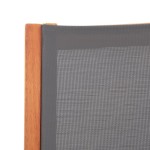 vidaXL Scaun grădină cu taburet, gri, lemn masiv eucalipt & textilenă vidaXL Scaun grădină cu taburet, gri, lemn masiv eucalipt & textilenă