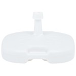 vidaXL Suport umbrelă, alb, 16 L, plastic, umplere cu nisip/apă