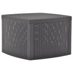 vidaXL Masă laterală, cafeniu, 54 x 54 x 36,5 cm, plastic vidaXL Masă laterală, cafeniu, 54 x 54 x 36,5 cm, plastic