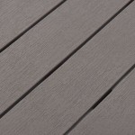 vidaXL Masă de grădină cu 2 bănci, maro, plastic