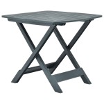 vidaXL Masă de grădină pliabilă, verde, 79 x 72 x 70 cm, plastic