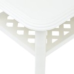 vidaXL Măsuță de cafea, alb, 90 x 60 x 46 cm, plastic