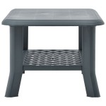 vidaXL Măsuță de cafea, verde, 90 x 60 x 46 cm, plastic