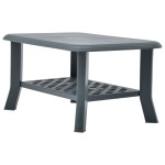 vidaXL Măsuță de cafea, verde, 90 x 60 x 46 cm, plastic