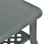 vidaXL Măsuță de cafea, verde, 90 x 60 x 46 cm, plastic
