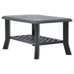 vidaXL Măsuță de cafea, antracit, 90 x 60 x 46 cm, plastic vidaXL Măsuță de cafea, antracit, 90 x 60 x 46 cm, plastic
