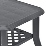 vidaXL Măsuță de cafea, antracit, 90 x 60 x 46 cm, plastic vidaXL Măsuță de cafea, antracit, 90 x 60 x 46 cm, plastic