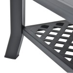 vidaXL Măsuță de cafea, antracit, 90 x 60 x 46 cm, plastic vidaXL Măsuță de cafea, antracit, 90 x 60 x 46 cm, plastic