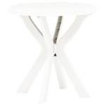 vidaXL Masă de bistro, alb, Ø70 cm, plastic vidaXL Masă de bistro, alb, Ø70 cm, plastic