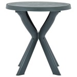 vidaXL Masă de bistro, verde, Ø70 cm, plastic vidaXL Masă de bistro, verde, Ø70 cm, plastic