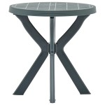 vidaXL Masă de bistro, verde, Ø70 cm, plastic vidaXL Masă de bistro, verde, Ø70 cm, plastic