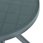 vidaXL Masă de bistro, verde, Ø70 cm, plastic vidaXL Masă de bistro, verde, Ø70 cm, plastic