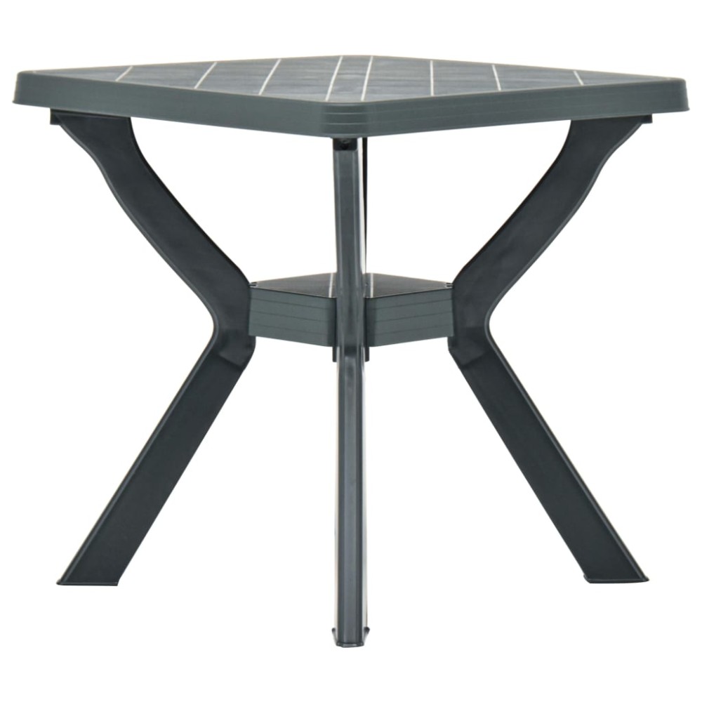vidaXL Masă de bistro, verde, 70x70x72 cm, plastic