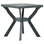 vidaXL Masă de bistro, verde, 70x70x72 cm, plastic vidaXL Masă de bistro, verde, 70x70x72 cm, plastic