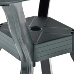 vidaXL Masă de bistro, verde, 70x70x72 cm, plastic vidaXL Masă de bistro, verde, 70x70x72 cm, plastic