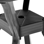 vidaXL Masă de bistro, antracit, 70 x 70 x 72 cm, plastic