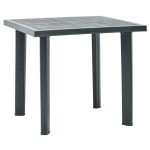 vidaXL Masă de grădină, verde, 80 x 75 x 72 cm, plastic vidaXL Masă de grădină, verde, 80 x 75 x 72 cm, plastic