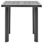 vidaXL Masă de grădină, antracit, 80 x 75 x 72 cm, plastic vidaXL Masă de grădină, antracit, 80 x 75 x 72 cm, plastic