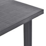 vidaXL Masă de grădină, antracit, 80 x 75 x 72 cm, plastic vidaXL Masă de grădină, antracit, 80 x 75 x 72 cm, plastic